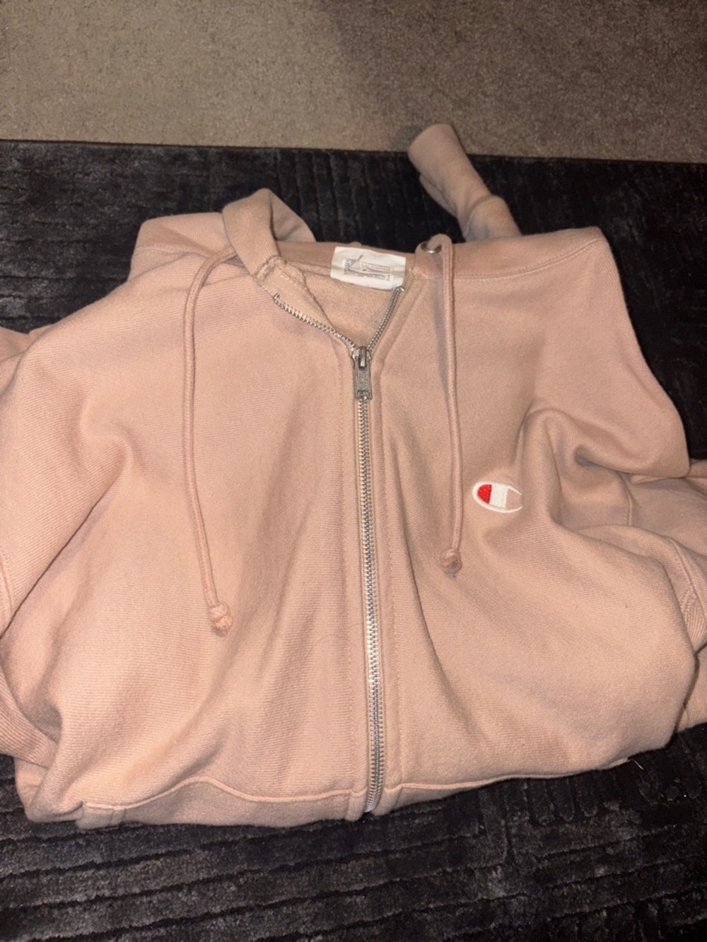 Champion Dusty Pink Zip-Up Hoodie